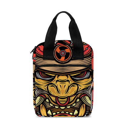 Japanese Samurai Mask Print Bible Tote Bag