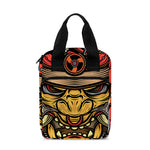 Japanese Samurai Mask Print Bible Tote Bag