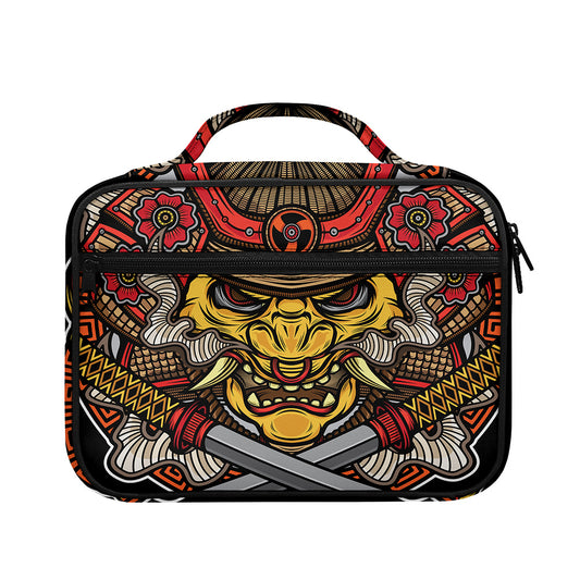 Japanese Samurai Mask Print Briefcase Bible Bag
