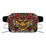 Japanese Samurai Mask Print Car Windshield Snow Cover