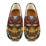 Japanese Samurai Mask Print Casual Shoes