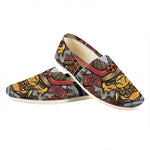 Japanese Samurai Mask Print Casual Shoes