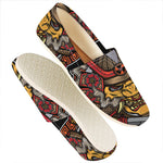 Japanese Samurai Mask Print Casual Shoes