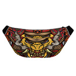 Japanese Samurai Mask Print Fanny Pack