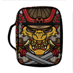 Japanese Samurai Mask Print Front Pocket Bible Bag
