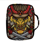 Japanese Samurai Mask Print Front Pocket Bible Bag