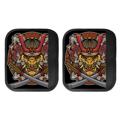 Japanese Samurai Mask Print Handle Covers