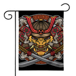 Japanese Samurai Mask Print House Flag