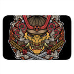 Japanese Samurai Mask Print Indoor Door Mat