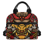 Japanese Samurai Mask Print Insulated Lunch Bag