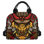 Japanese Samurai Mask Print Insulated Lunch Bag