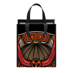 Japanese Samurai Mask Print Insulated Lunch Tote