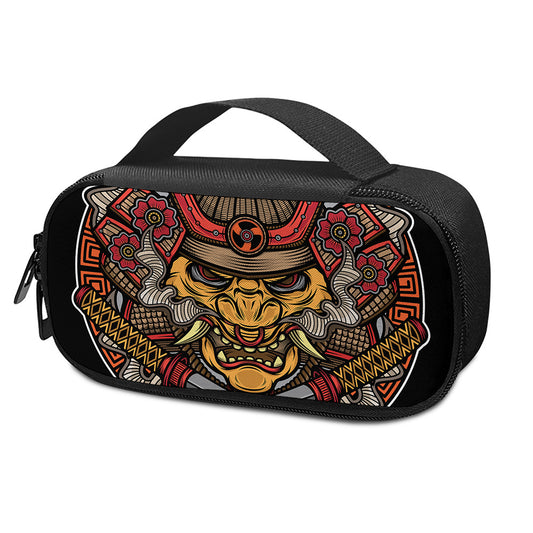 Japanese Samurai Mask Print Insulin Cooler Travel Case