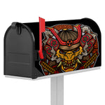 Japanese Samurai Mask Print Mailbox Cover