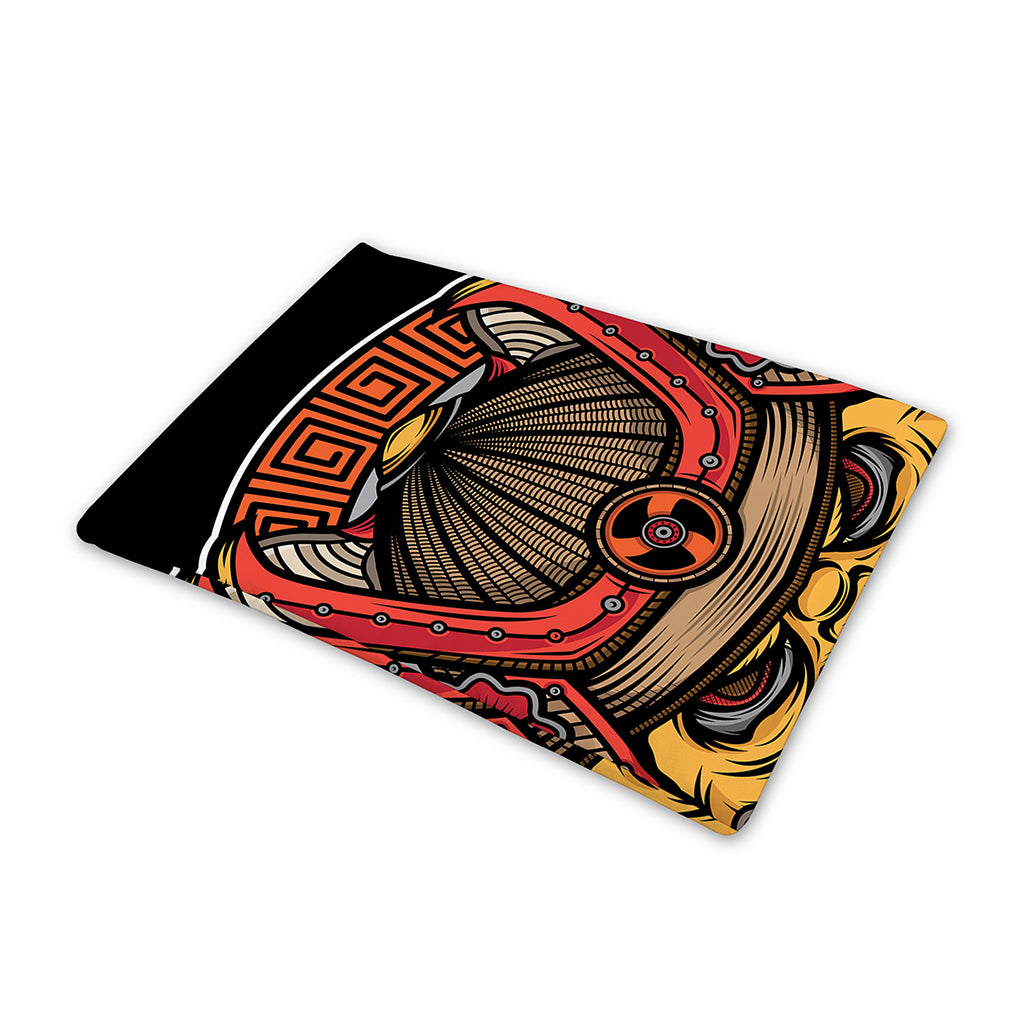 Japanese Samurai Mask Print Pet Cooling Mat Cover