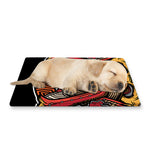 Japanese Samurai Mask Print Pet Cooling Mat Cover