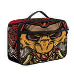 Japanese Samurai Mask Print Portable Lunch Bag