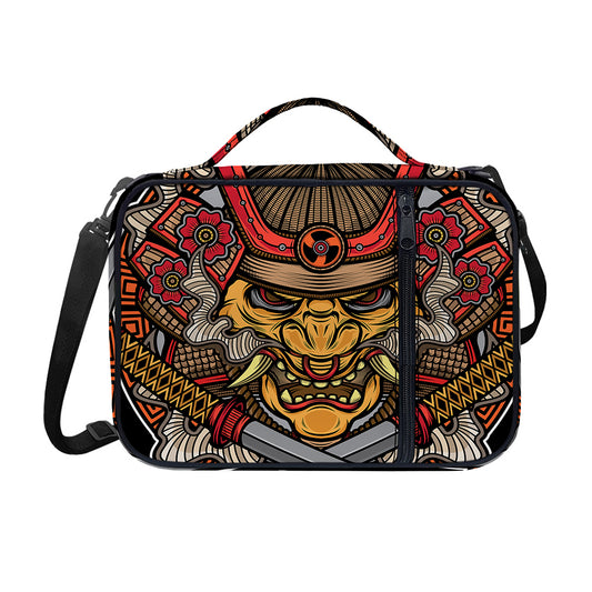 Japanese Samurai Mask Print Shoulder Strap Bible Bag