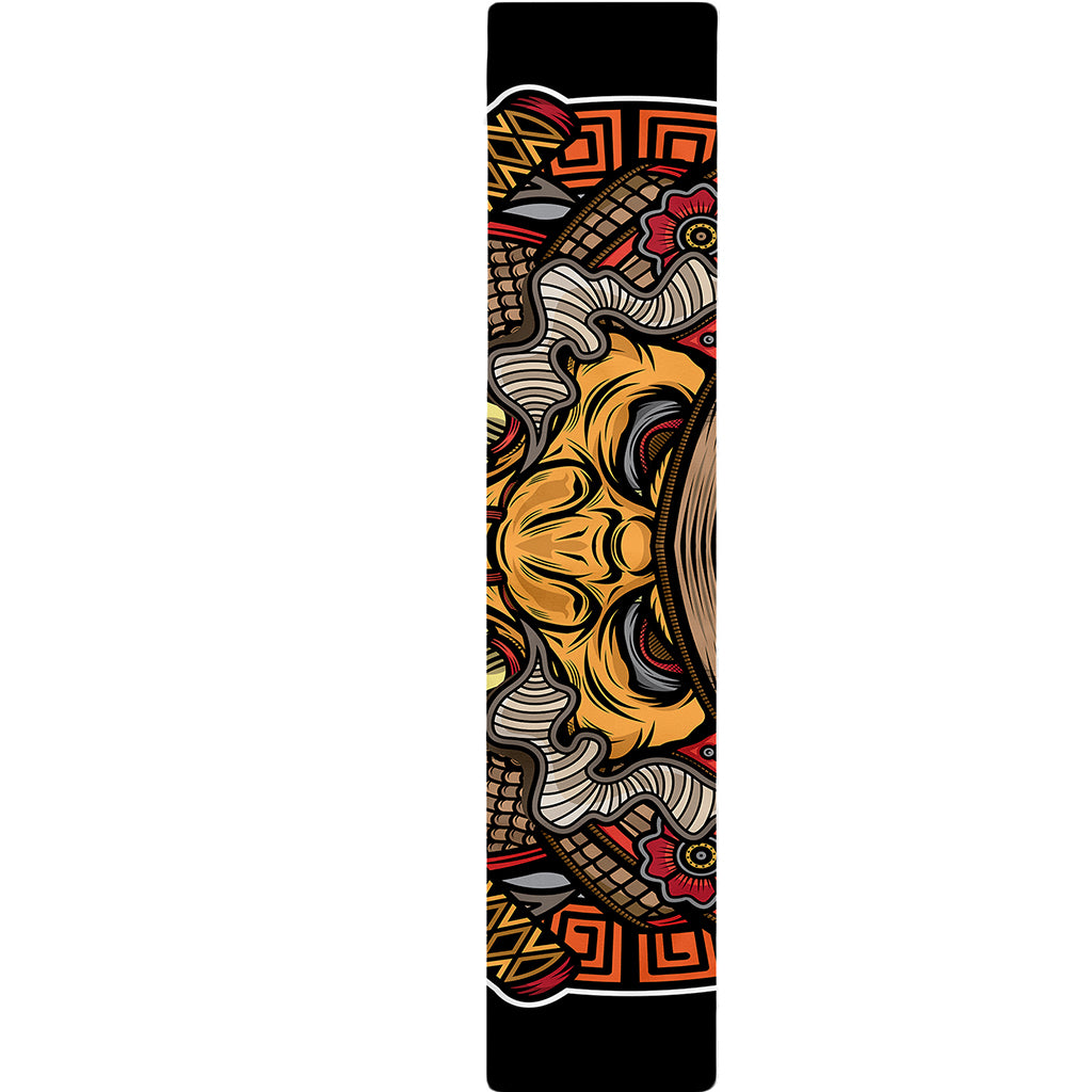 Japanese Samurai Mask Print Table Runner