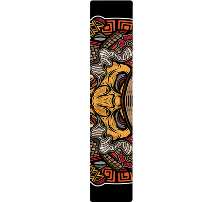 Japanese Samurai Mask Print Table Runner