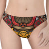 Japanese Samurai Mask Print Women's Thong