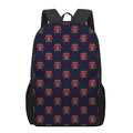 Japanese Samurai Pattern Print 17 Inch Backpack