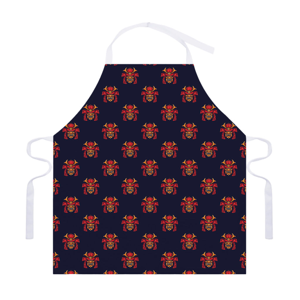 Japanese Samurai Pattern Print Adjustable Apron