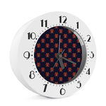 Japanese Samurai Pattern Print Alarm Clock