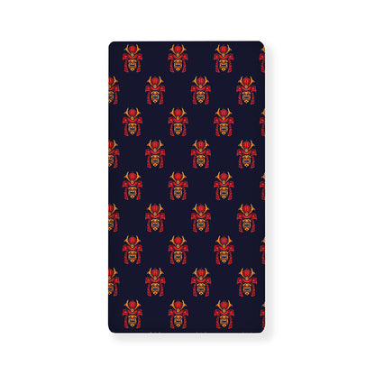 Japanese Samurai Pattern Print Baby Crib Sheet