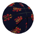 Japanese Samurai Pattern Print Basketball