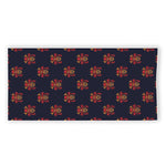 Japanese Samurai Pattern Print Beach Towel