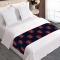 Japanese Samurai Pattern Print Bed Runner
