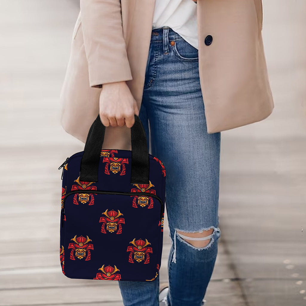 Japanese Samurai Pattern Print Bible Tote Bag
