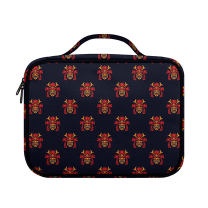Japanese Samurai Pattern Print Briefcase Bible Bag
