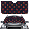 Japanese Samurai Pattern Print Car Windshield Sun Shade