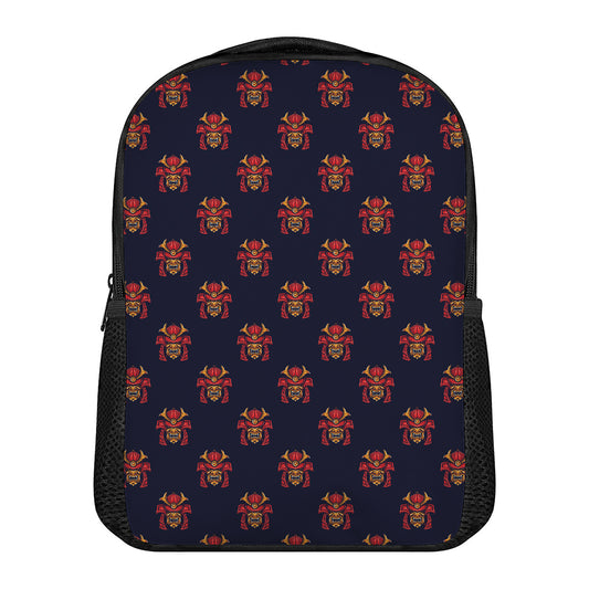 Japanese Samurai Pattern Print Casual Backpack