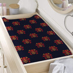 Japanese Samurai Pattern Print Changing Pad Cover