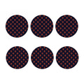 Japanese Samurai Pattern Print Coaster Set