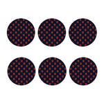 Japanese Samurai Pattern Print Coaster Set