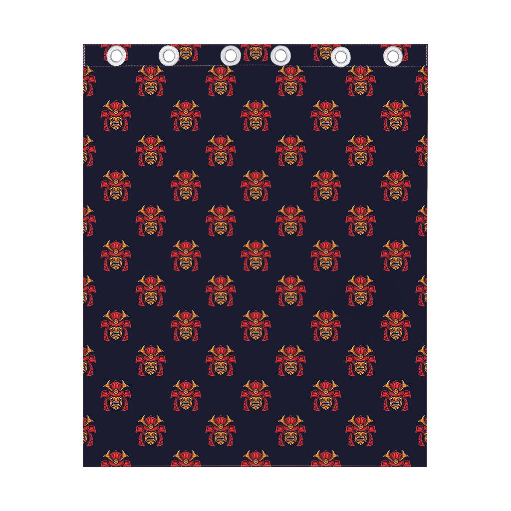 Japanese Samurai Pattern Print Curtain