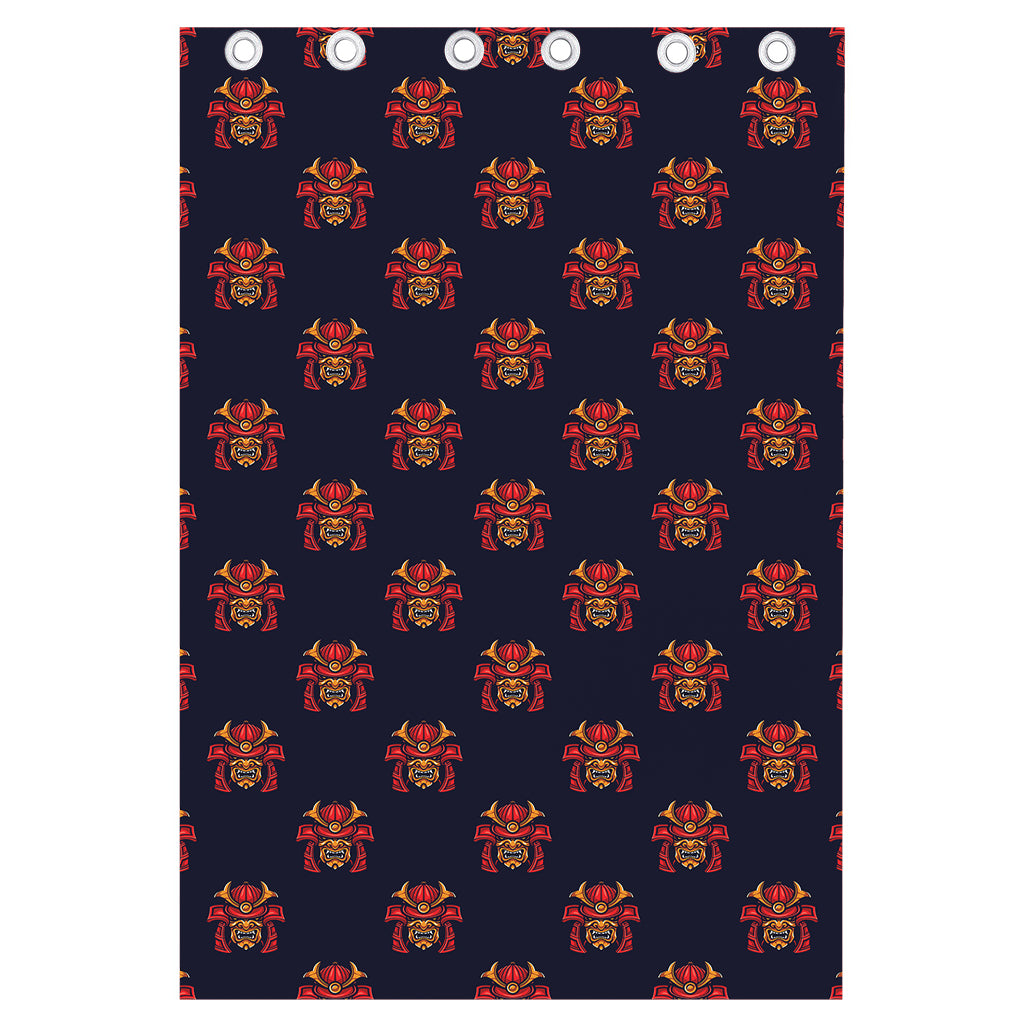 Japanese Samurai Pattern Print Curtain