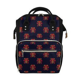 Japanese Samurai Pattern Print Diaper Bag