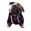 Japanese Samurai Pattern Print Dog Zip Up Hoodie