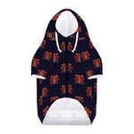 Japanese Samurai Pattern Print Dog Zip Up Hoodie