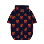 Japanese Samurai Pattern Print Dog Zip Up Hoodie