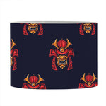 Japanese Samurai Pattern Print Drum Lamp Shade