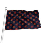 Japanese Samurai Pattern Print Flag