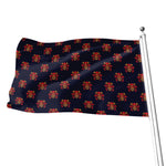 Japanese Samurai Pattern Print Flag