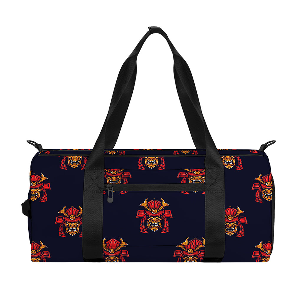 Japanese Samurai Pattern Print Gym Bag