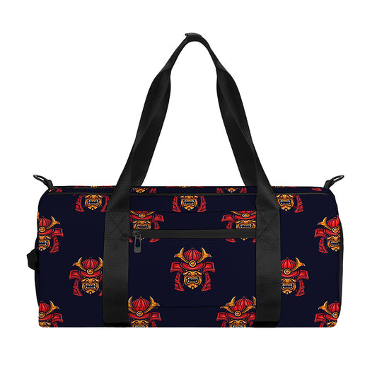 Japanese Samurai Pattern Print Gym Bag
